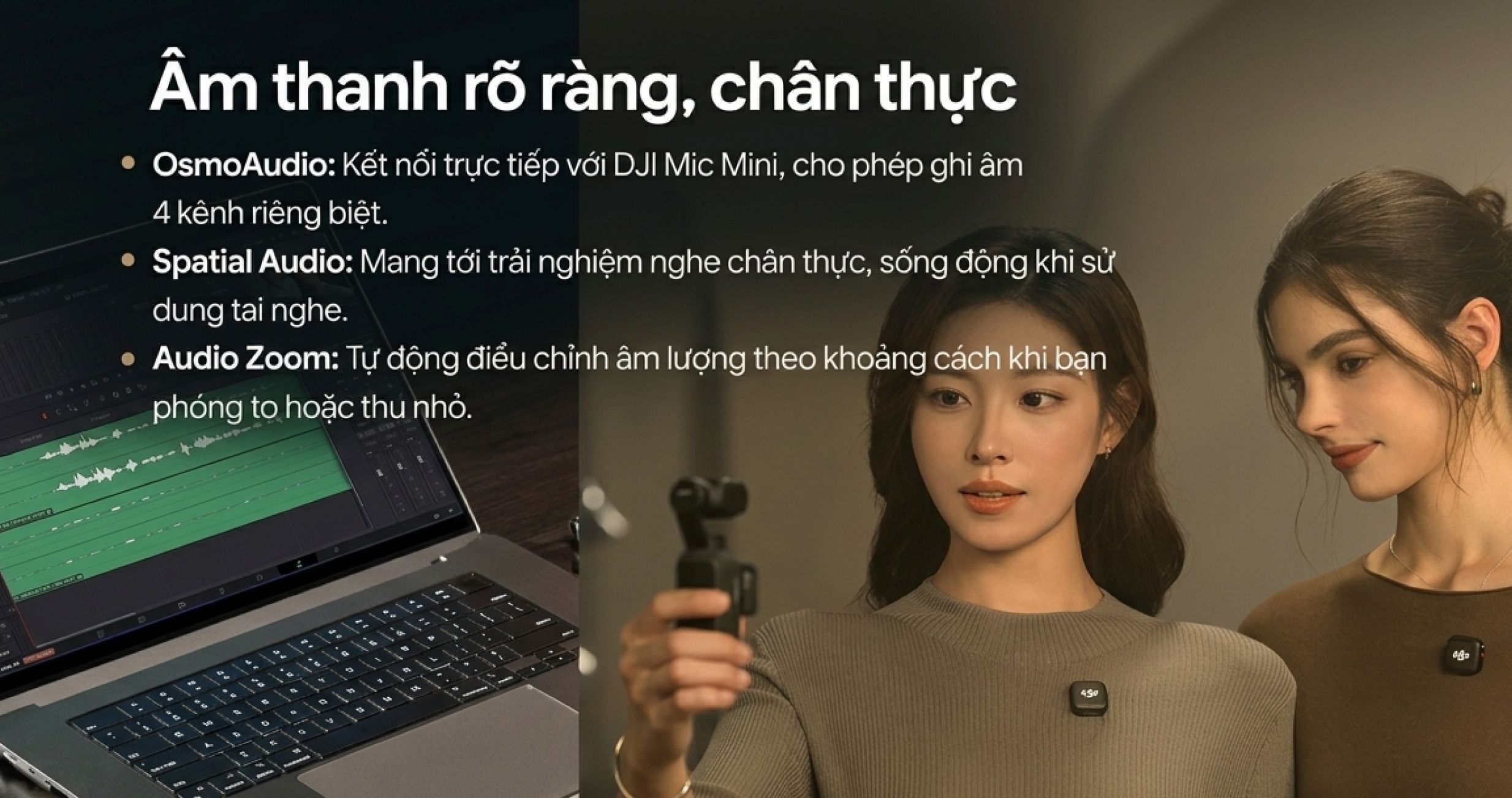 Chi tiết DJI Osmo Pocket 4 với màn hình cảm ứng 2.0 inch độ sáng 700 nits, mang lại trải nghiệm quay phim chuyên nghiệp.