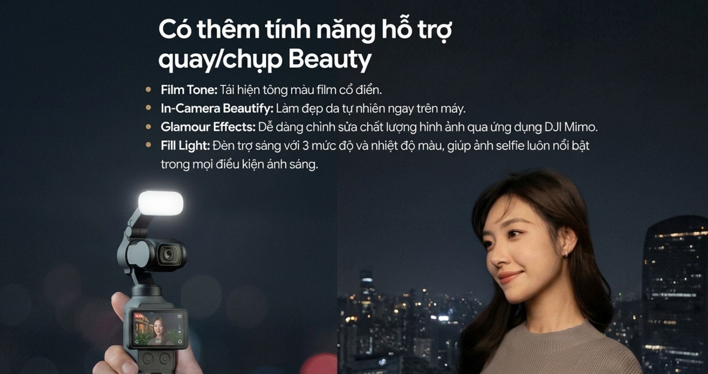 Chi tiết DJI Osmo Pocket 4 với kết nối Wi-Fi (2.4GHz / 5GHz) và Bluetooth 5.4, mang lại trải nghiệm quay phim chuyên nghiệp.